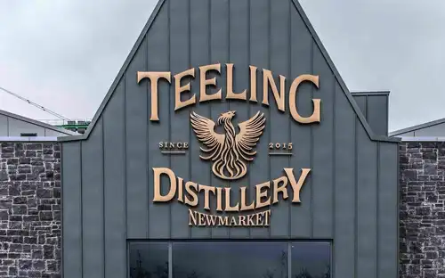 Entry ticket for guided tour and tasting at Teeling Whiskey Distillery in Dublin, Ireland.