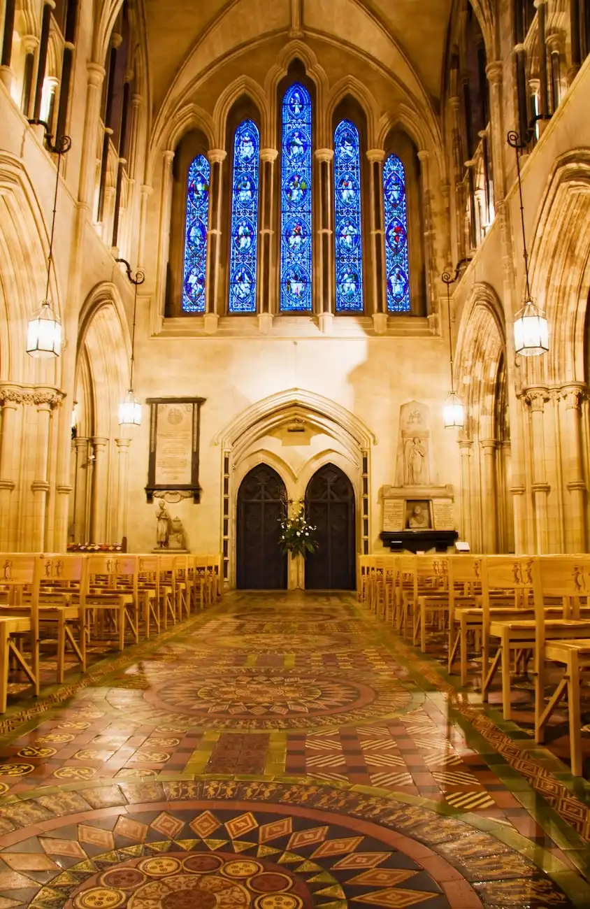 Intérieur de la cathédrale Christ Church, Dublin, Irlande.