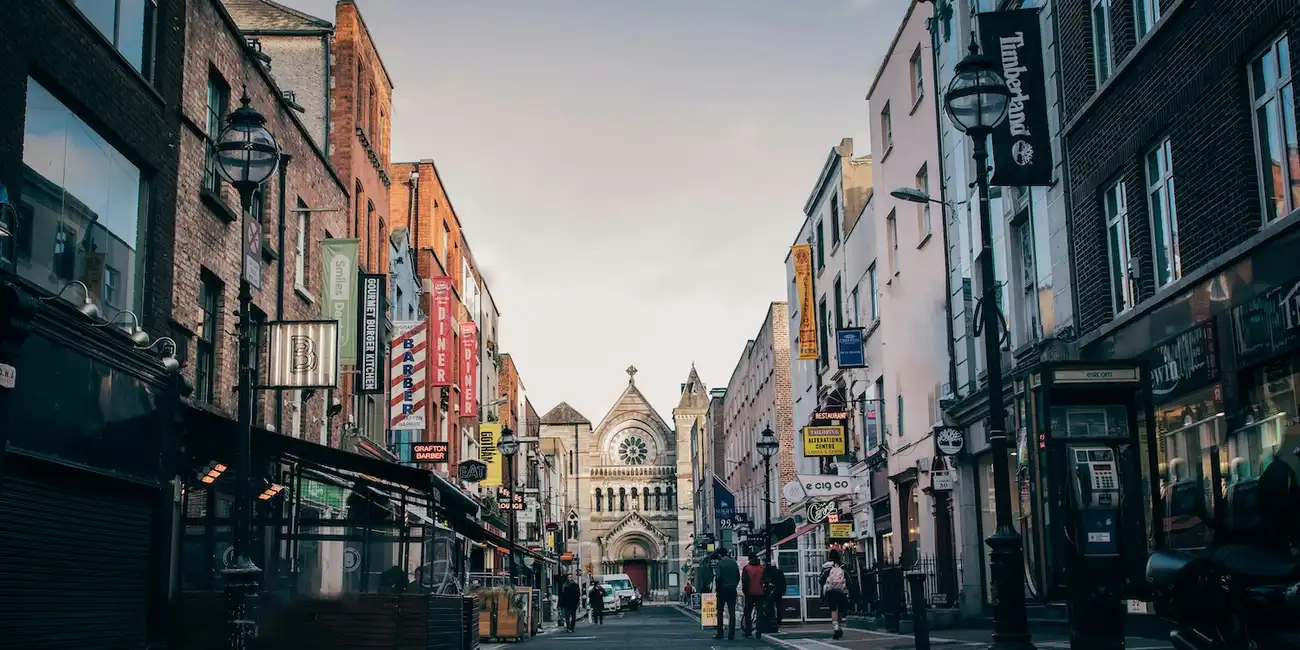 Vue du centre-ville de Dublin, Irlande - Meilleures choses à faire à Dublin avec le Dublin City Pass.